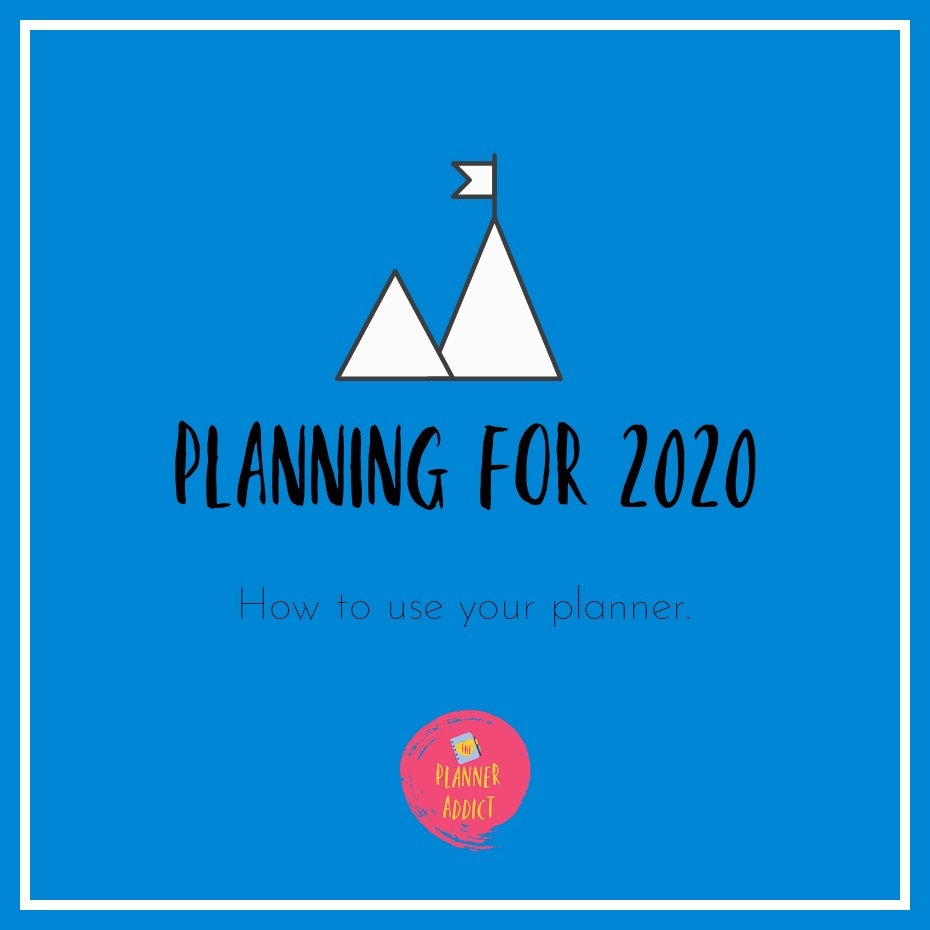 Planning for 2021: How to use your planner.