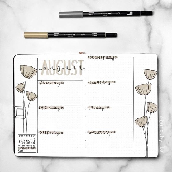 25-most-amazing-and-easy-weekly-log-spreads-for-your-bullet-journal