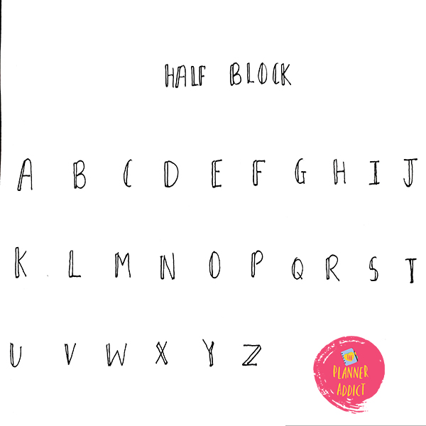 Half block font 