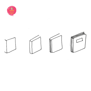 How To Draw A Book doodle – Step By Step Tutorial For Beginners