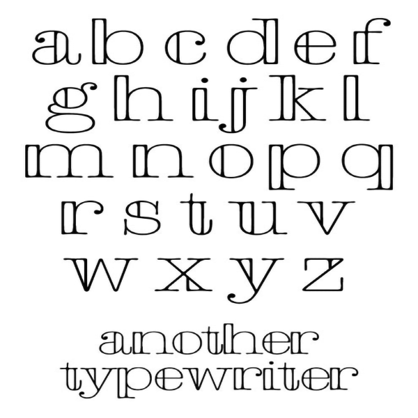 typewritter font 
