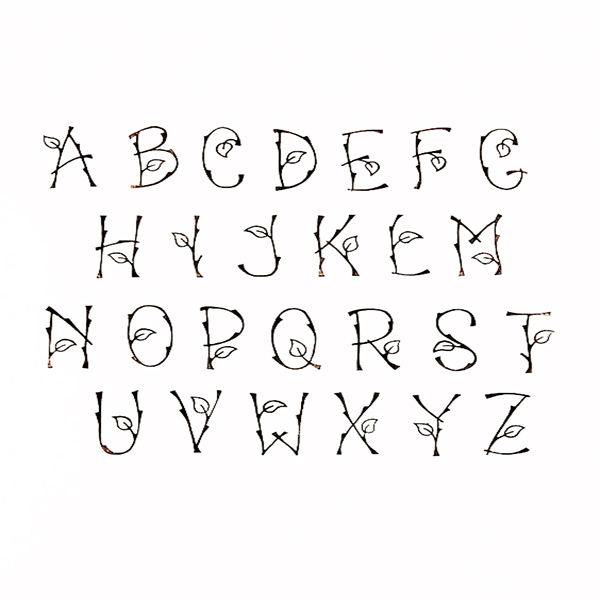 woodland font 