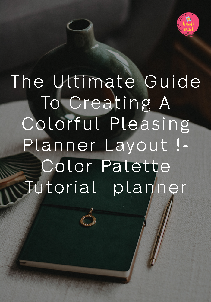 Color palette tutorial for planner