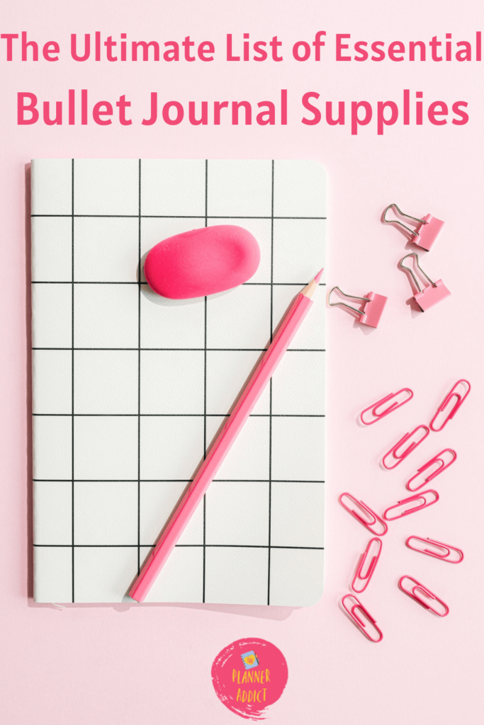 Want to start bullet journaling but don't know where to start? Here is the Ultimate List of Essential Bullet Journal Supplies to help you out!