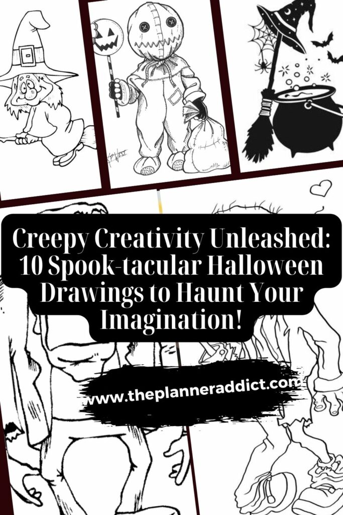 Creepy Creativity Unleashed: 10 Spook-tacular  Halloween Drawings to Haunt Your Imagination!