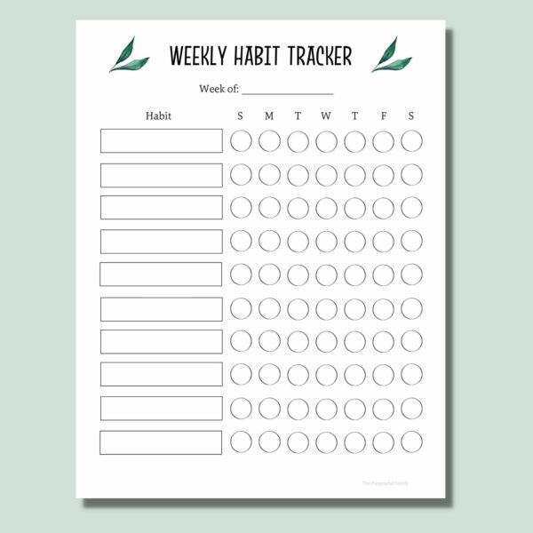 25 Habit Tracker Printables: Get Organized and Stay on Track for FREE ...