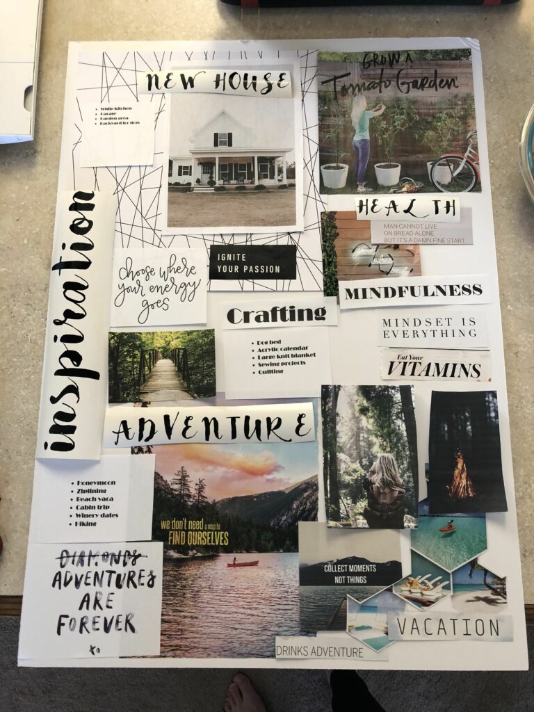 travel vision board pictures