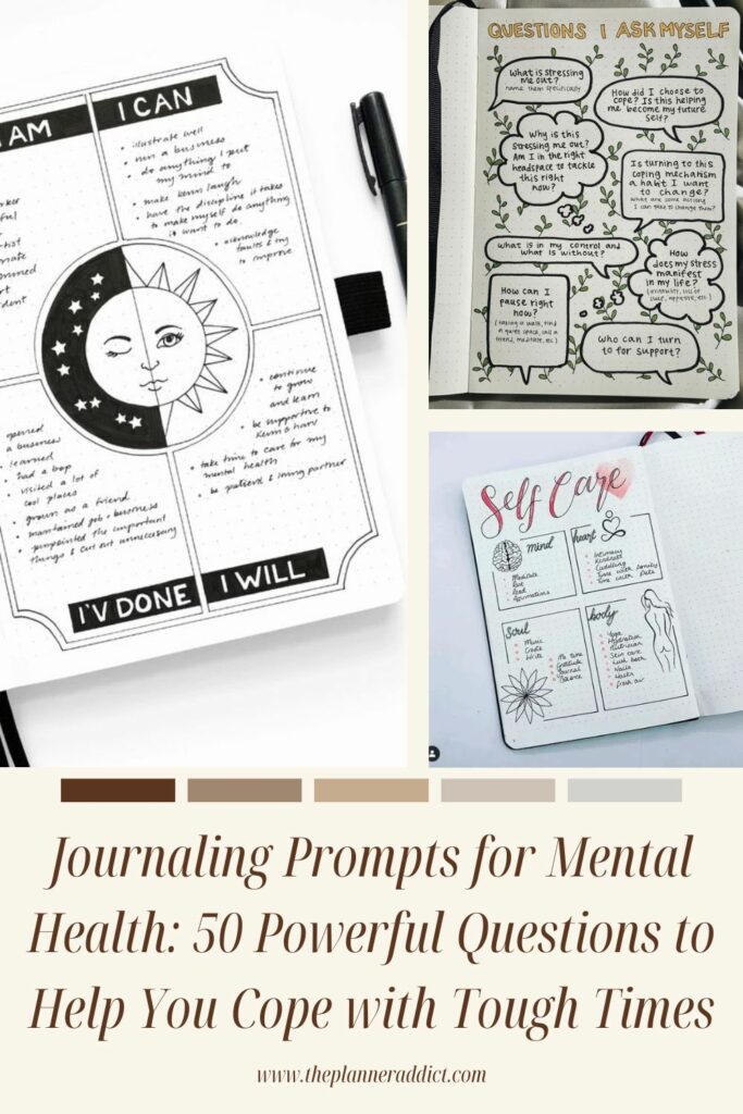 Journaling Prompts for Mental Health: 50 Powerful Questions to Help You ...