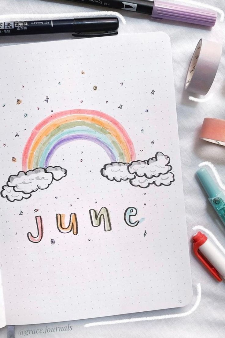 50+ Beautiful Bullet Journal Monthly Covers for 2024 - The Planner Addict