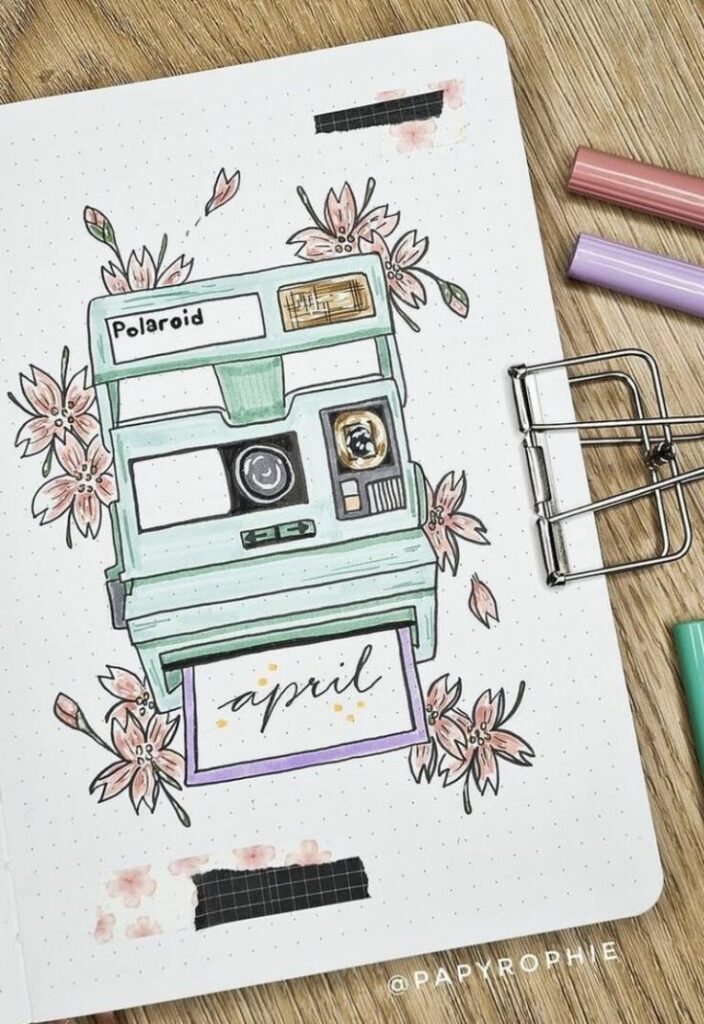 50+ Beautiful Bullet Journal Monthly Covers for 2024 - The Planner Addict